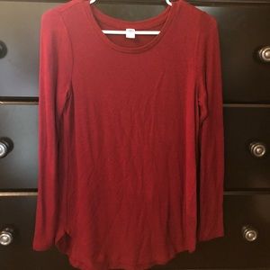 Old Navy Maroon long sleeve shirt